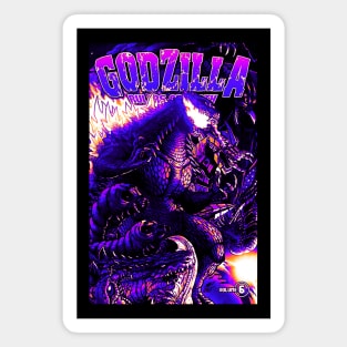 Retro Godzilla ROE 6 Magnet